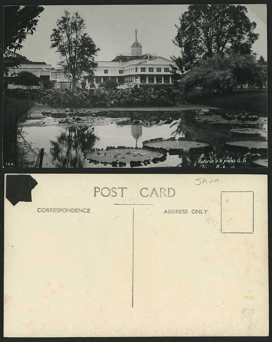 JAVA Indonesia Victoria v.k. Palais G.G. Old Postcard