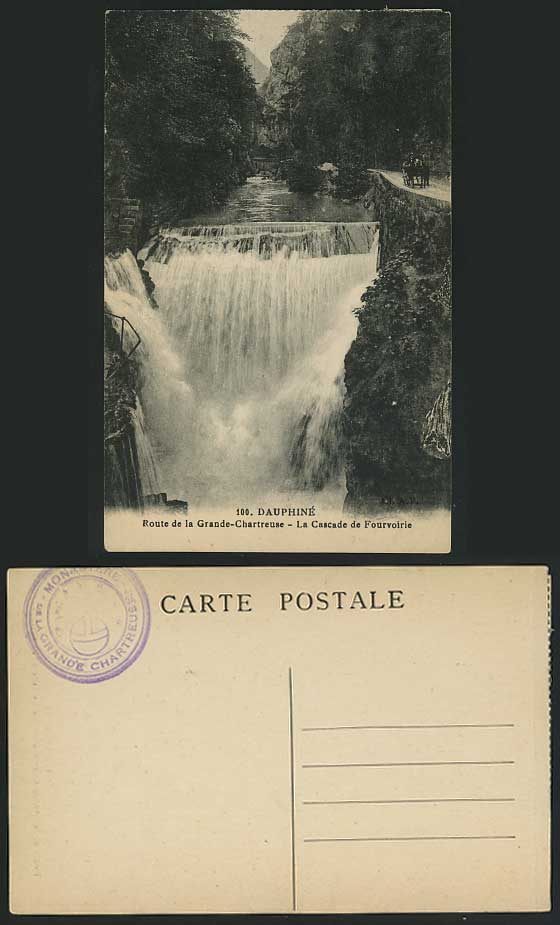 DAUPHINE Old Postcard Cascade de Fourvoirie, Waterfalls
