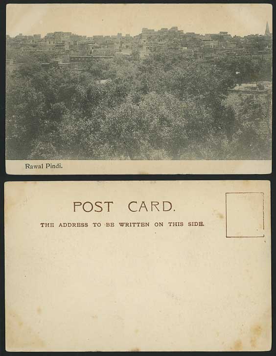 Pakistan Old Postcard RAWALPINDI Rawal Pindi - Panorama