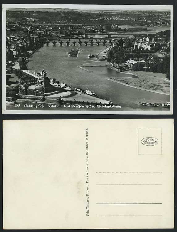 Germany Old Postcard KOBLENZ Rh. Moselmuendung, Bridges