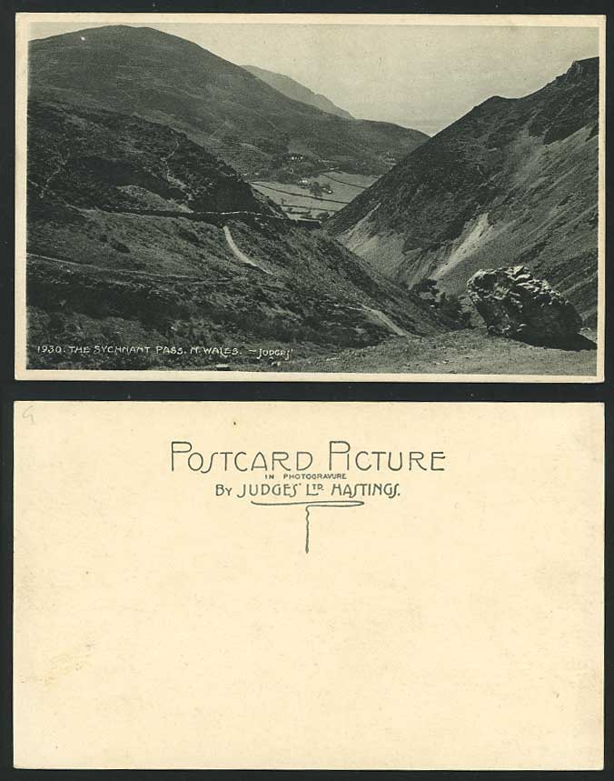 N. Wales Old Judges' Photogravue Postcard SYCHNANT PASS