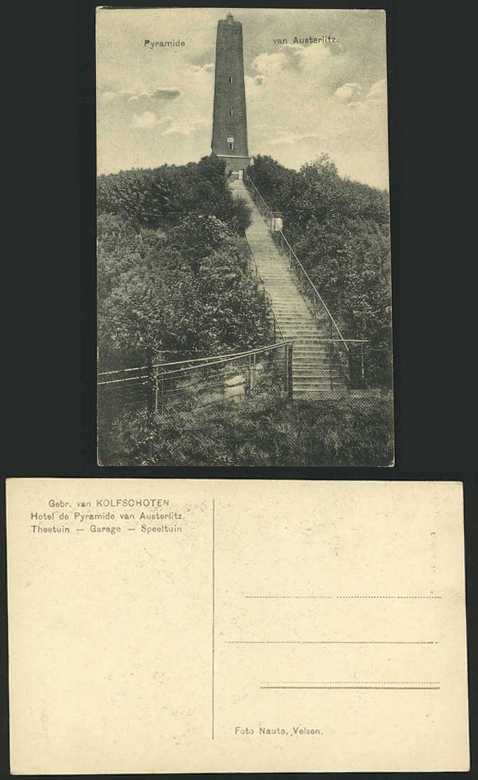 Kolfschoten, Hotel Pyramide van Austerlitz Old Postcard