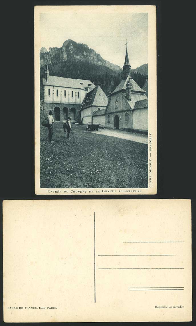 France Old Postcard Entree du Couvent Grande-Chartreuse