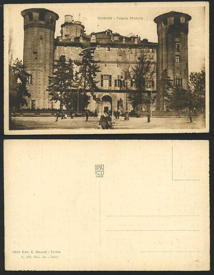 Italy TORINO Torin Old Postcard Palazzo Madama - Palace