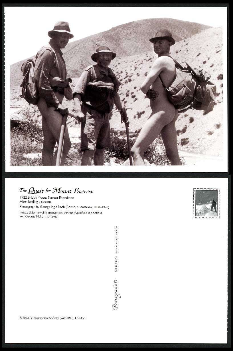 British Mt. Everest Expedition 1922 Postcard George Mallory, Somervell Wakefield