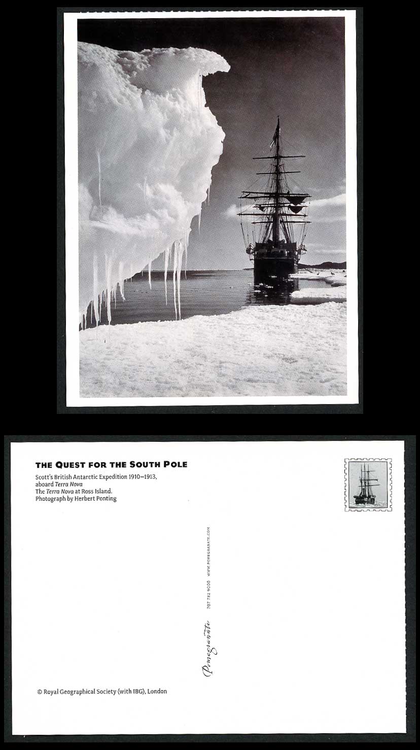 Scott's British Antarctic Expedition, aboard Terra Nova at Ross Island, Postcard