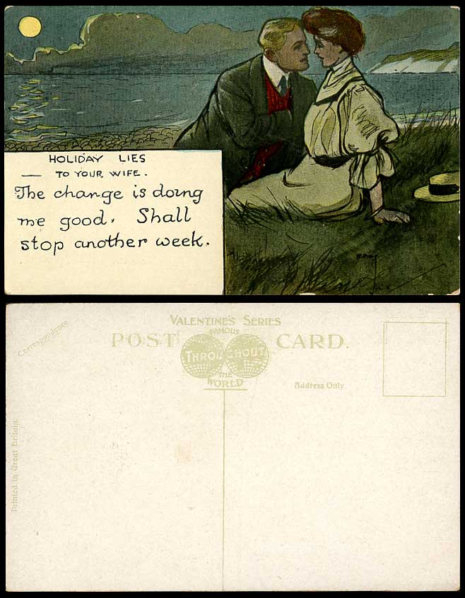 Holiday Lies to Your Wife Change is Doing Me Good Stop Another Week Old Postcard