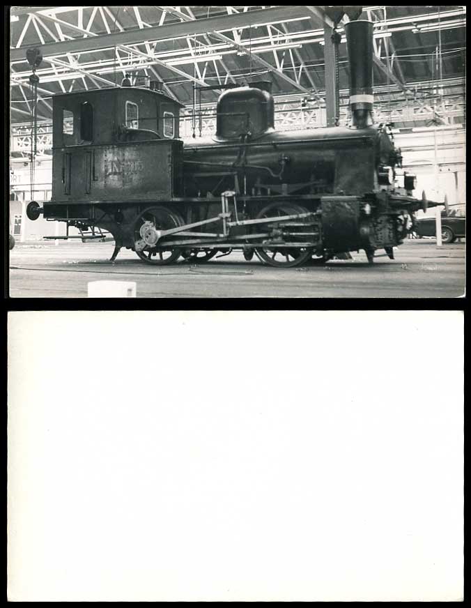 Locomotive Steam Train Engine No. 1385 Railway Rail Old Real Photograph Postcard