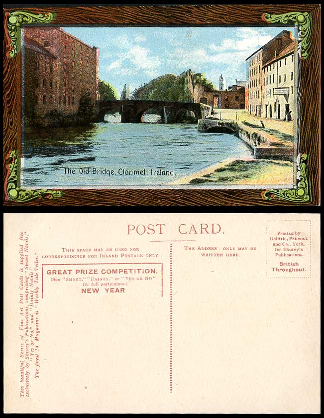 Ireland Co Tipperary CLONMEL The Old Bridge Old Postcard Great Prize Competition