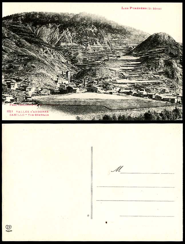 Andorra Old Postcard Canillo General View Panorama Vue Generale Vallee d'Andorre