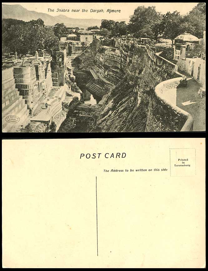India Old Postcard The Jhabra near the Dargah Ajmere Ajmer Ruins, British Indian