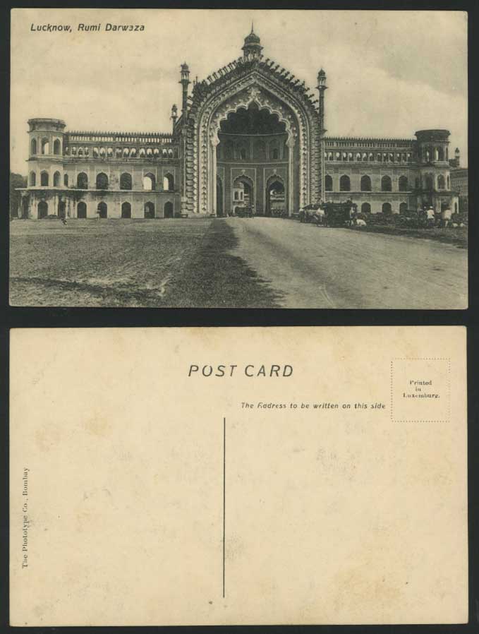 India British Old Postcard RUMI DARWAZA, Entrance Gates