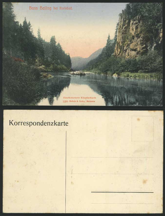 Czechoslovakia - Hans Heiling bei KARLSBAD Old Postcard