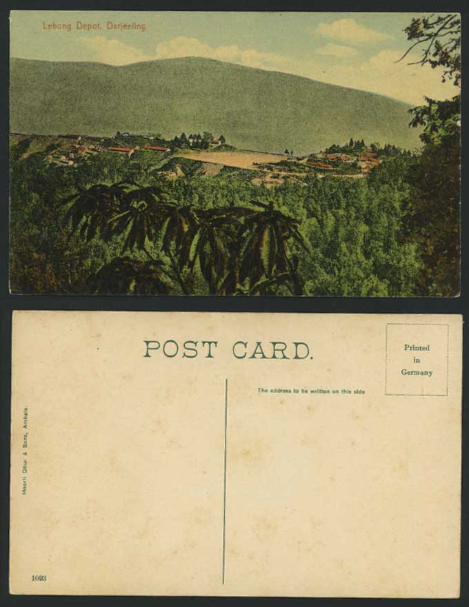 India Old Postcard LEBONG DEPOT - Barracks - Darjeeling Mountains Hills Panorama