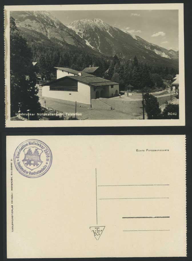 Innsbrucker Nordkettenbahn Talstation Station, Innsbruck Austria Old RP Postcard