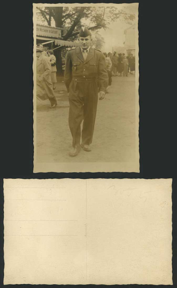 WW1 Soldier Military Uniform No. 2 Wurstwaren in Aufschnitt, Street Old Postcard