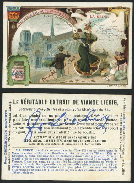 Paris MAP La Seine, Modes Salon La Presse Fashion Glamour Woman Old Trading Card