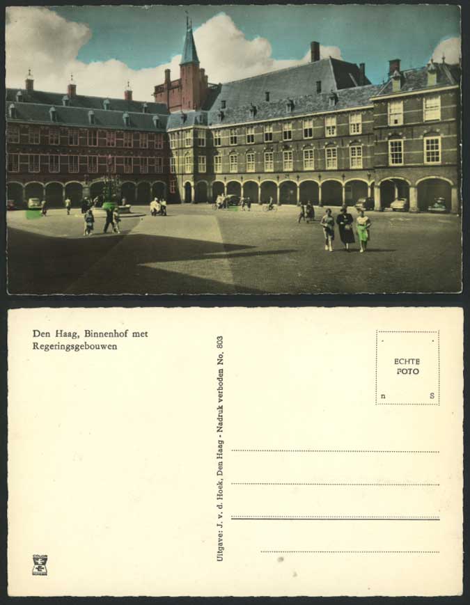 Netherlands Den Haag Binnenhof met Regeringsgebouwen Old R.P. Postcard THE HAGUE
