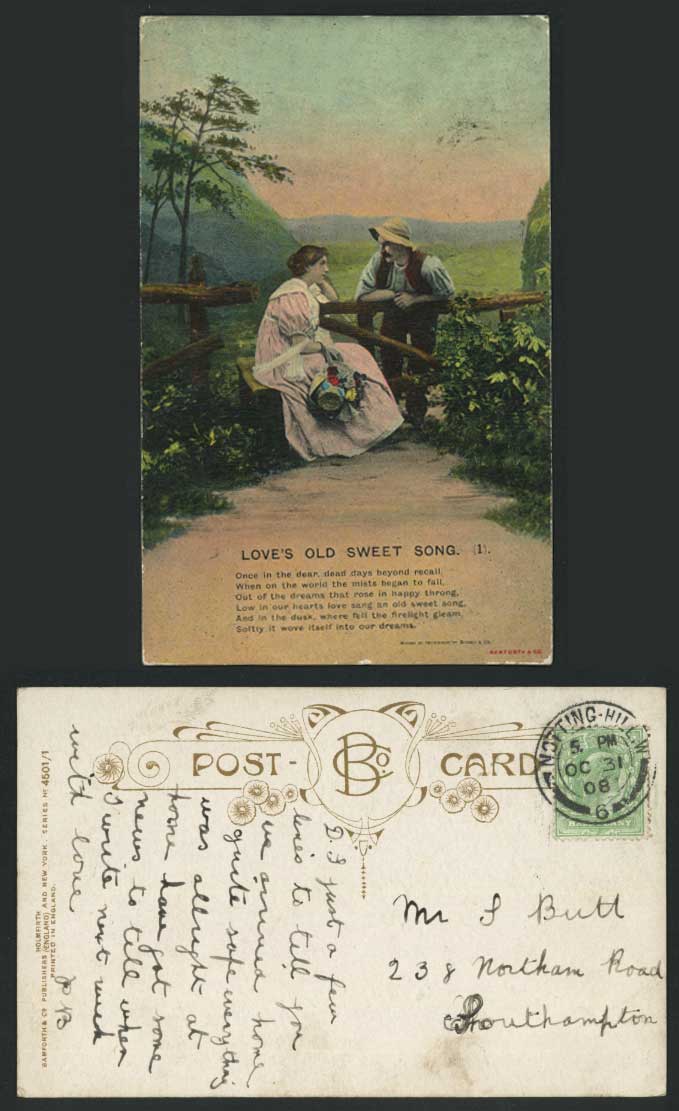 Love's Old Sweet Song (1) Once in the dear, dead days beyond 1908 Old Postcard