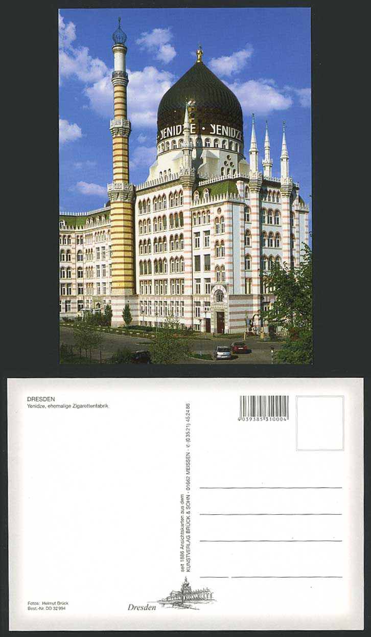 Dresden Postcard Yenidze ehemalige Zigarettenfabrik Former Cigarette Factory Car