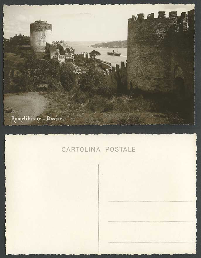 Turkey Old RP Postcard Constantinople Rumelihisari Bosfor, Roumeli Hissar Castle
