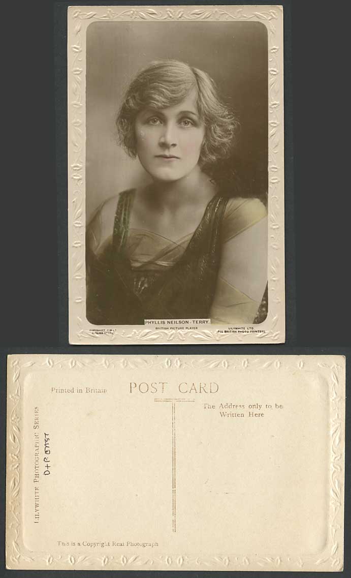 English Actress Miss Phyllis Neilson-Terry Shakespearean Roles Old R.P. Postcard