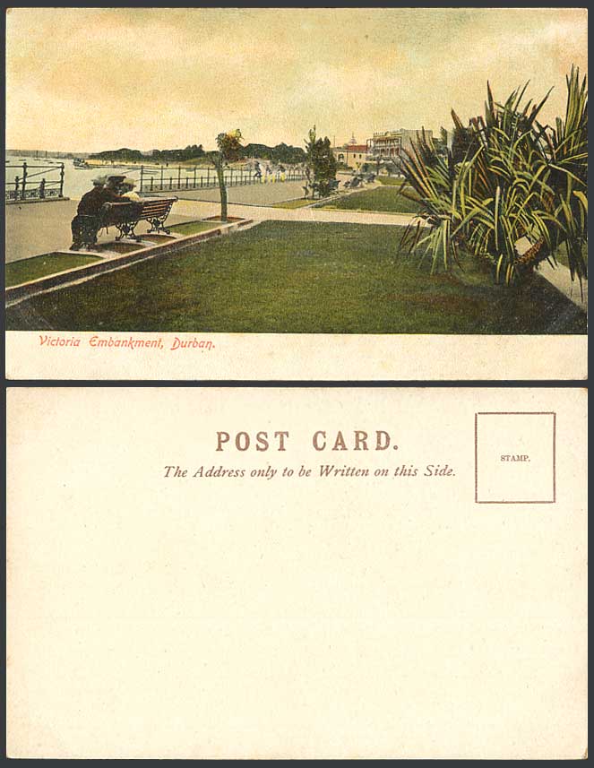 South Africa Old Colour Postcard Victoria Embankment Durban, Promenade Esplanade