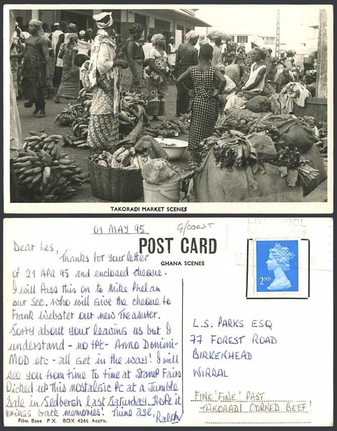 Ghana Gold Coast Takoradi Market Scene Vendors Sellers Women Real Photo Postcard