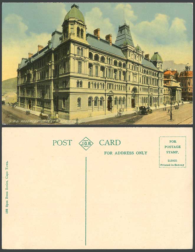 South Africa Old Colour Postcard General Post Office, Adderley Street, Cape Town