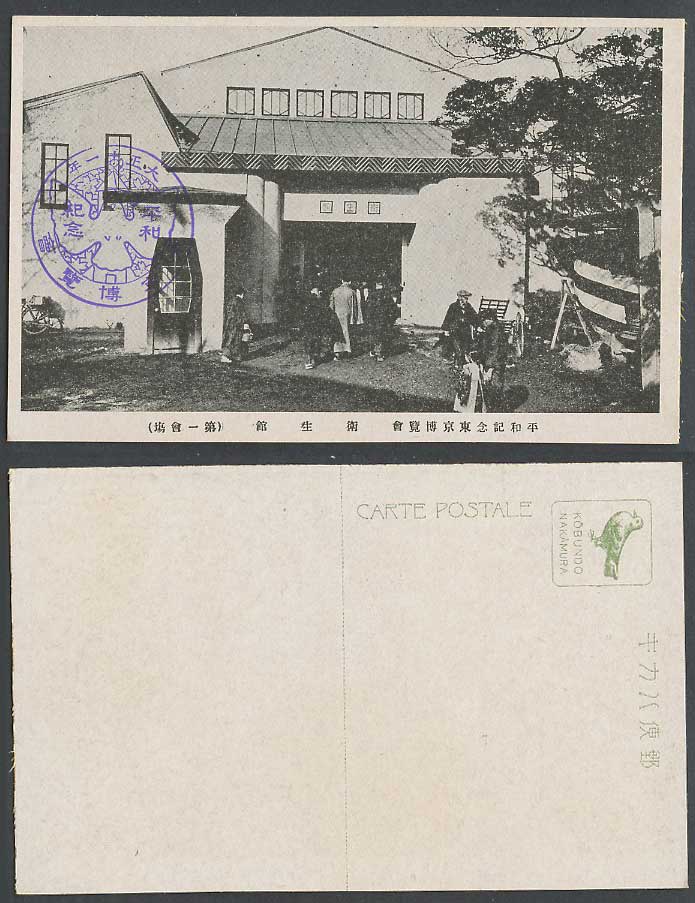 Japan Tokyo Peace Exhibition 1922 Old Postcard Hygiene Sanitation Pavilion 衛生館