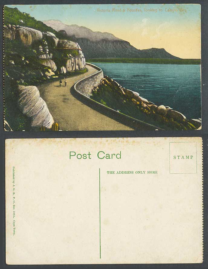 South Africa Old Colour Postcard Victoria Road and Apostles Looking to Camps Bay