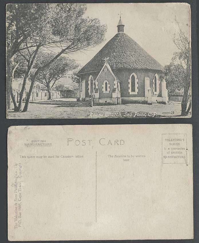 South Africa Cape Town Round Church Sea Point C.P. Old Postcard Valentine & Sons