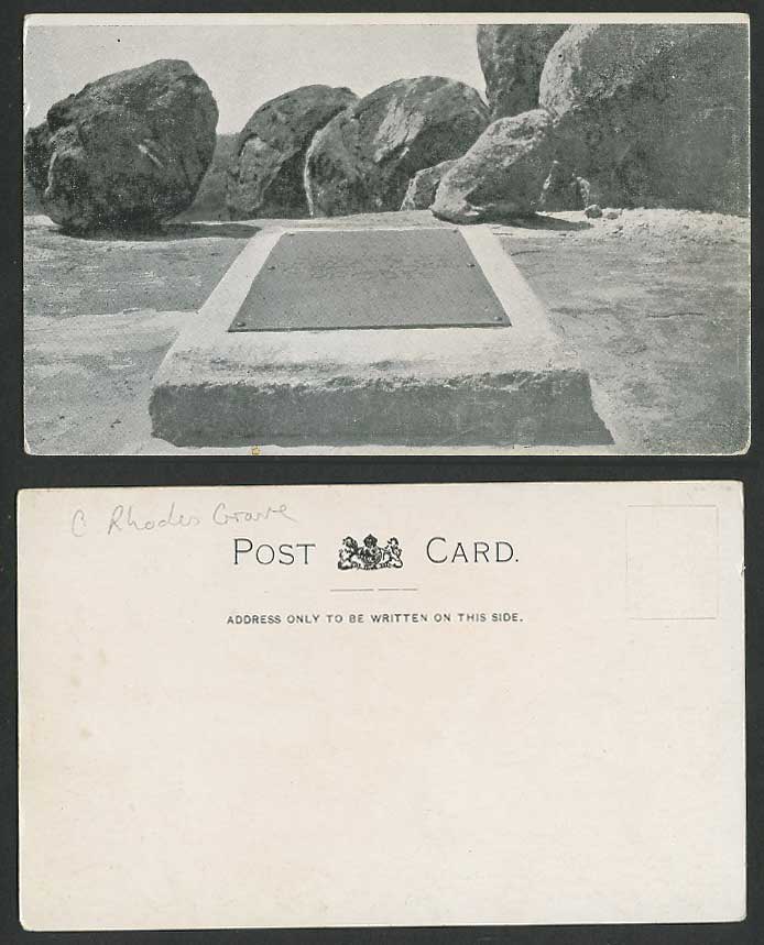 Rhodesia BULAWAYO Old U.B. Postcard Cecil Rhodes Rhodes' Grave Matopo Hill Rocks