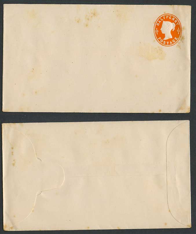 Queen Victoria Emboss 1/2d Half Penny Old Vintage Postal Stationery Envelope PSE