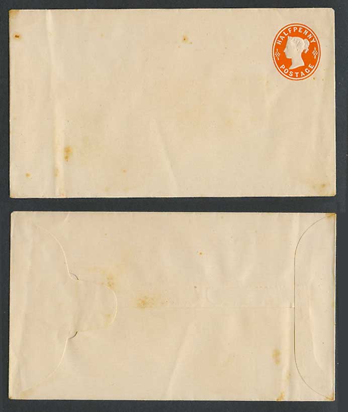 Queen Victoria 1/2d Half Penny Old Vintage Postal Stationery Envelope Env P.S.E.