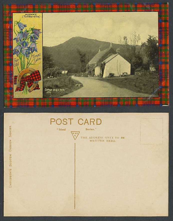 Stirling, Cottage Brig o'Turk, Street, Murray Tullibardine Flowers Old Postcard