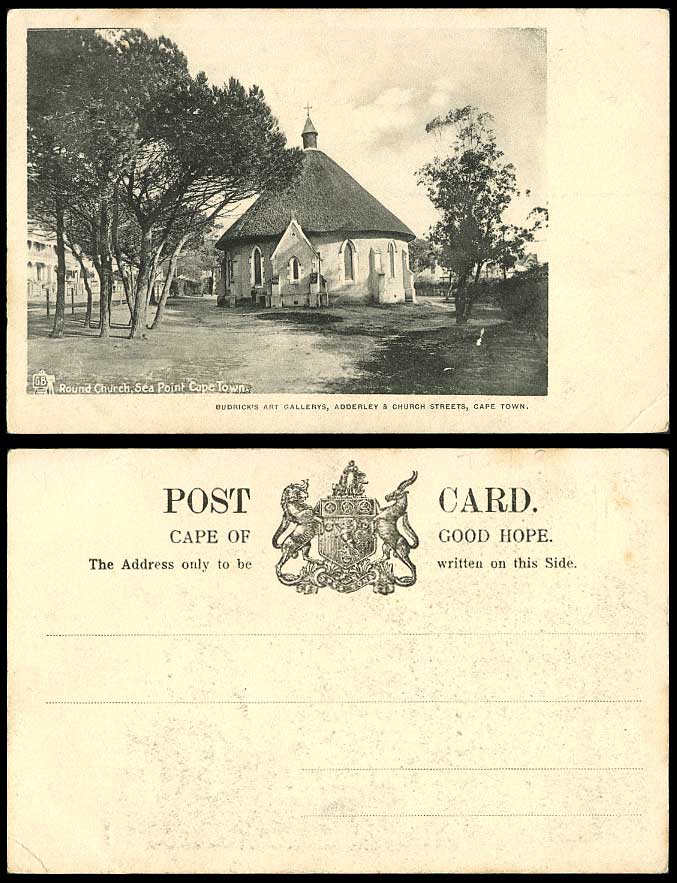 South Africa Budrick's Art Gallery Adderley Church Streets Capetown Old Postcard