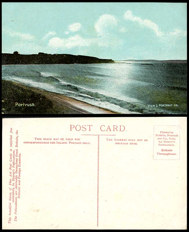 Northern Ireland Portrush, Beach Seaside Panorama Co. Antrim Old Colour Postcard