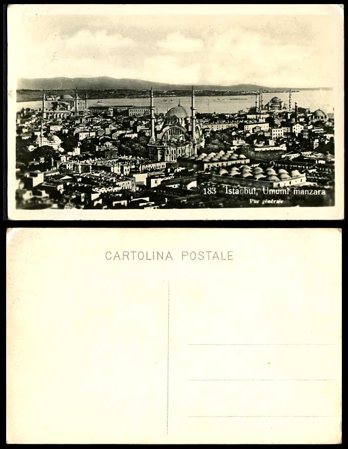 Turkey Constantinople Istanbul, Umumi Manzara Vue Generale Panorama Old Postcard