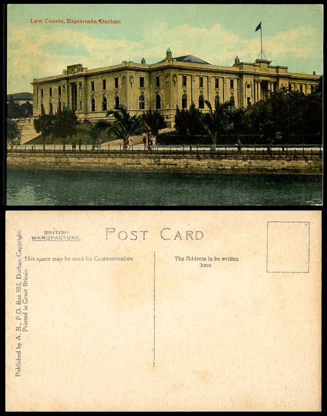 South Africa Old Colour Postcard Law Courts, Esplanade, Durban, Court of Justice