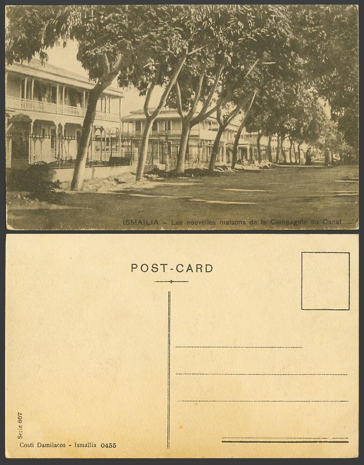Egypt Old Postcard Ismailia - Nouvelles Maisons de la Compagnie du Canal Company