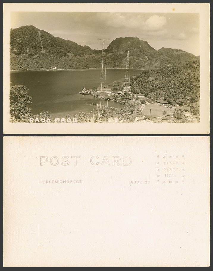 Samoa Old Real Photo Postcard PAGO PAGO, Harbour Mountains Panorama General View