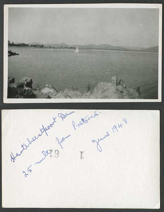 South Africa Hartebeestpoort Dam 25 Miles from Pretoria 1948 Old Real Photo Card