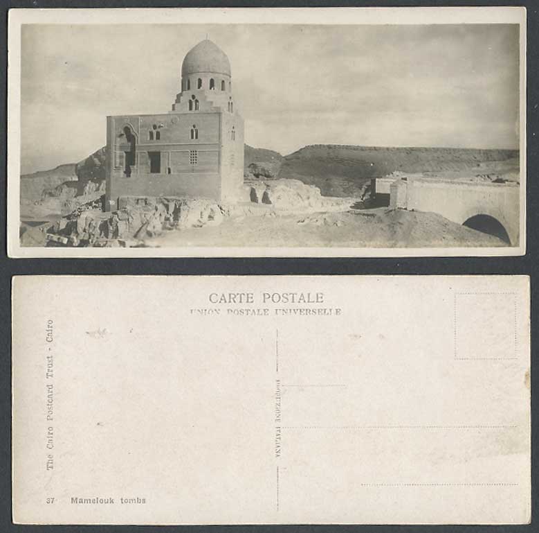 Egypt Old Real Photo Postcard Cairo Mamelouks Tombs Le Caire Bookmark Style 37.