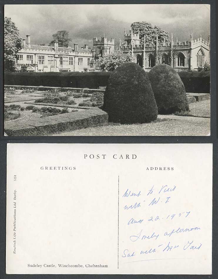 Sudeley Castle Garden Winchcombe Cheltenham Old Real Photo Postcard English Life