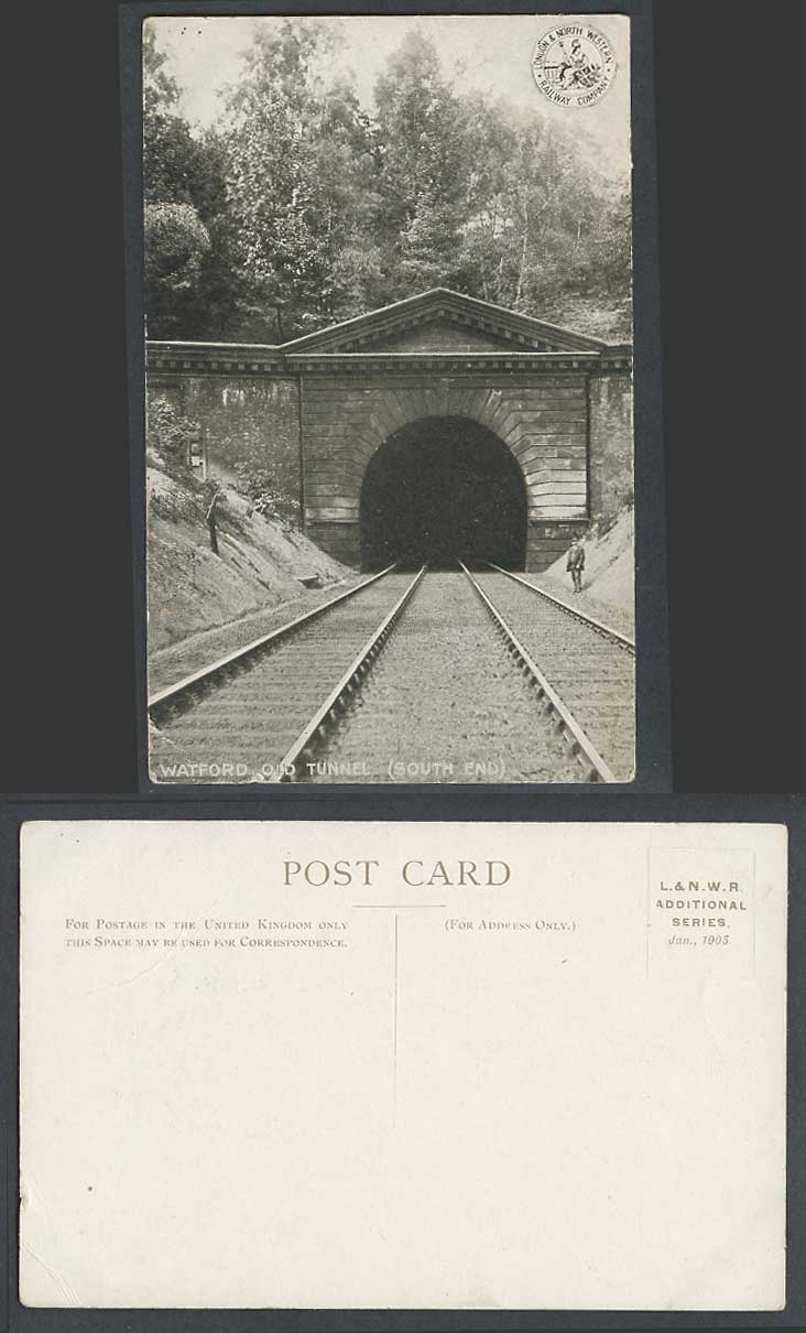 Watford Old Tunnel South End London & North Western Railway Company Old Postcard