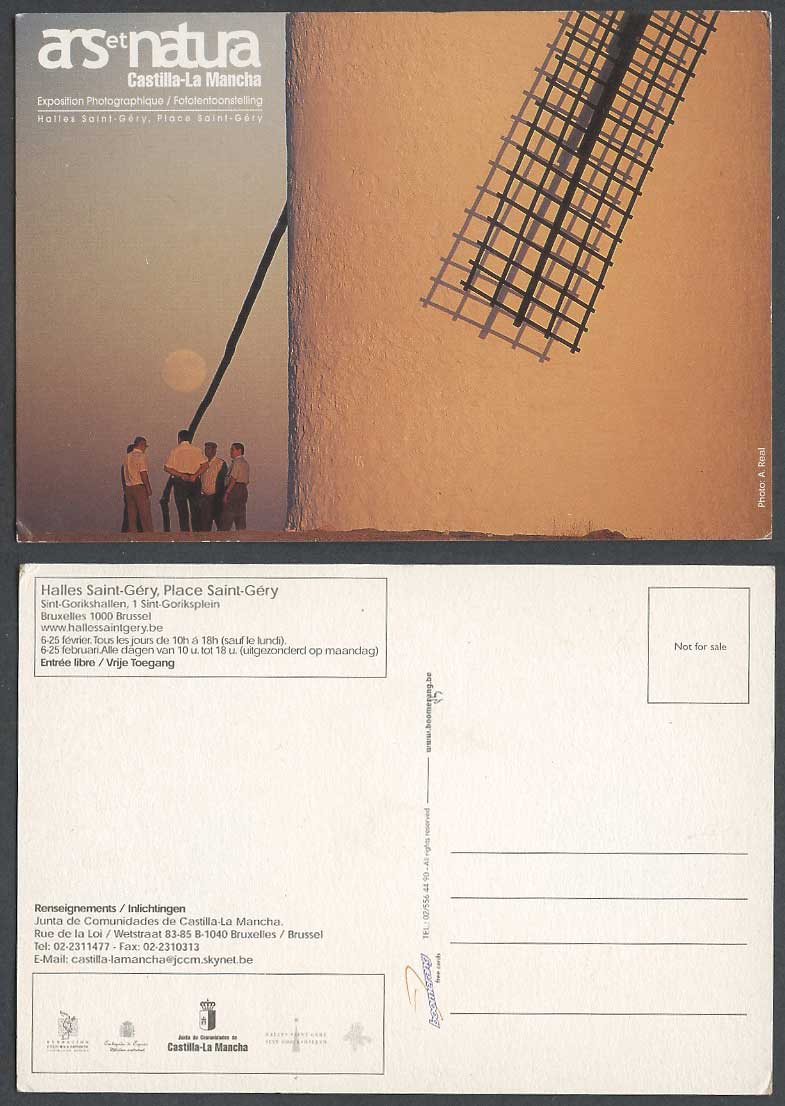 Ars et Natura Castilla-La Mancha Exposition Photographique Windmill Ad. Postcard