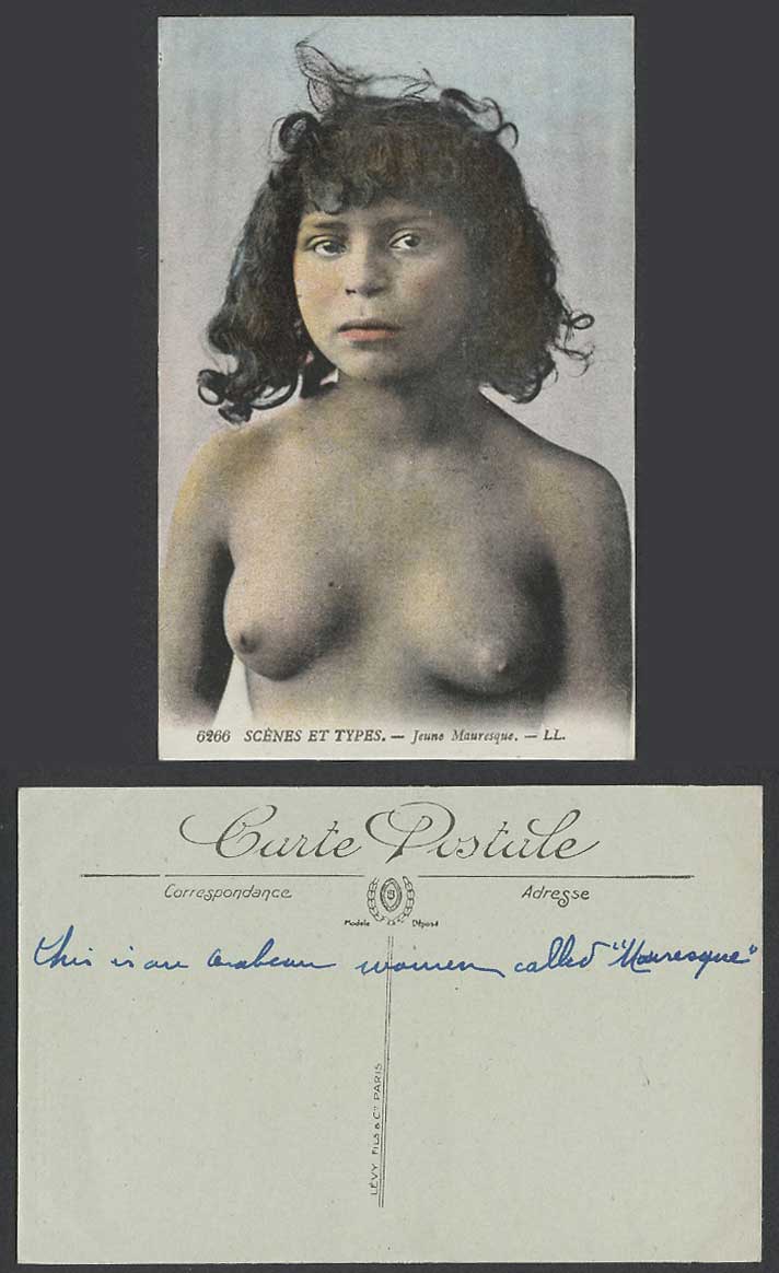 Native Moorish Young Girl Woman Lady Jeunes Mauresque Old Colour Postcard LL6266