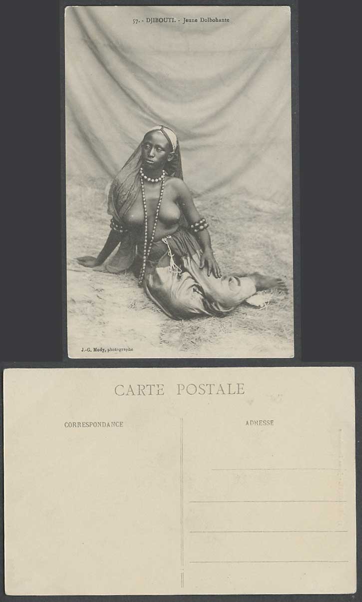 Djibouti Somali Old Postcard Jeune Dolbohante, Dhulbahante Native Young Woman 37
