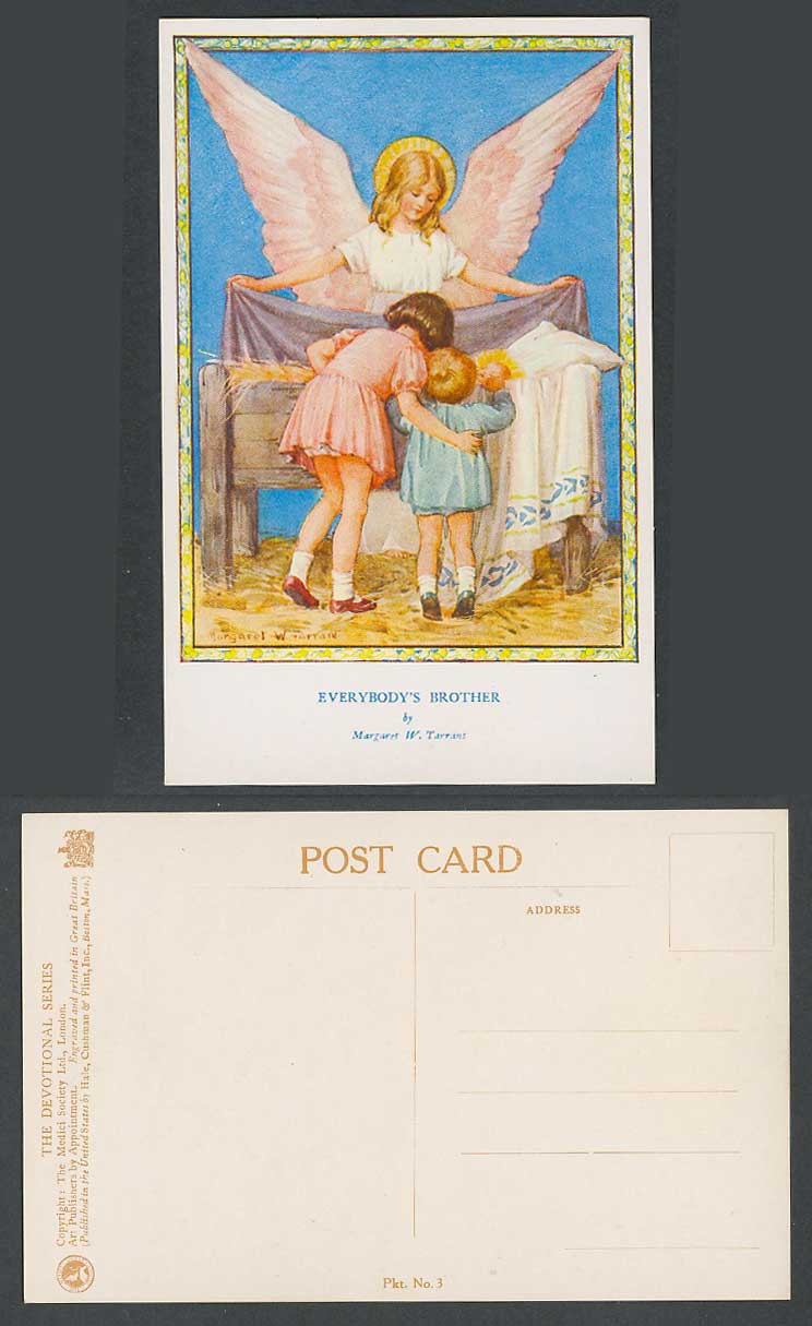 Margaret W. Tarrant Old Postcard Everybody's Brother Angel Jesus, The Devotional